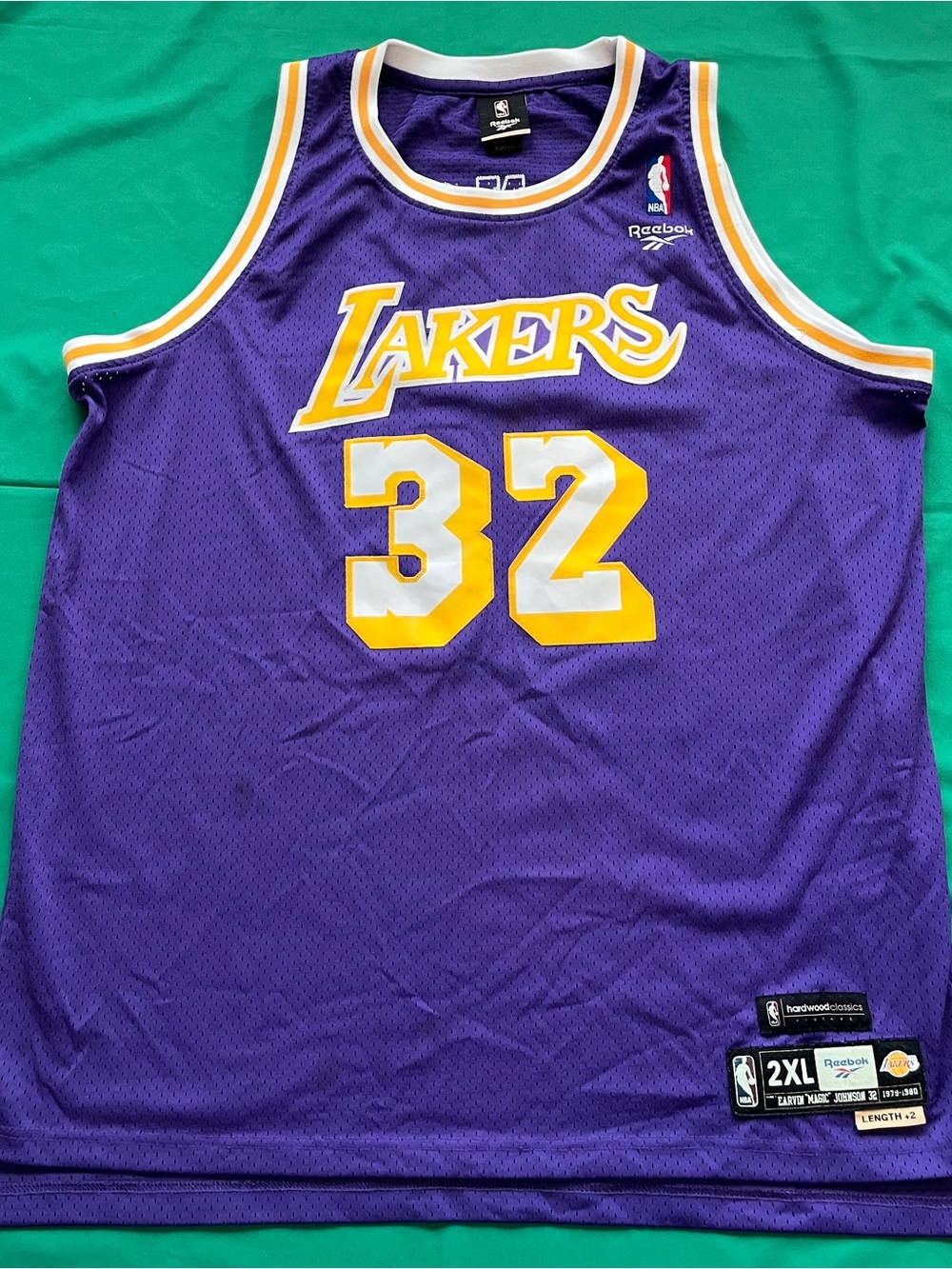 Magic Johnson 1979-80 Los Angeles Lakers Hardwood Classics Reebok Jersey